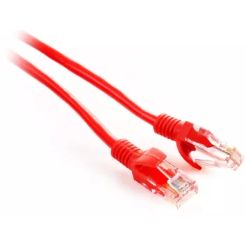 GETFORT Cat.5e UTP Patch Cable 0.25m Red RJ45 Ethernet Network Cable