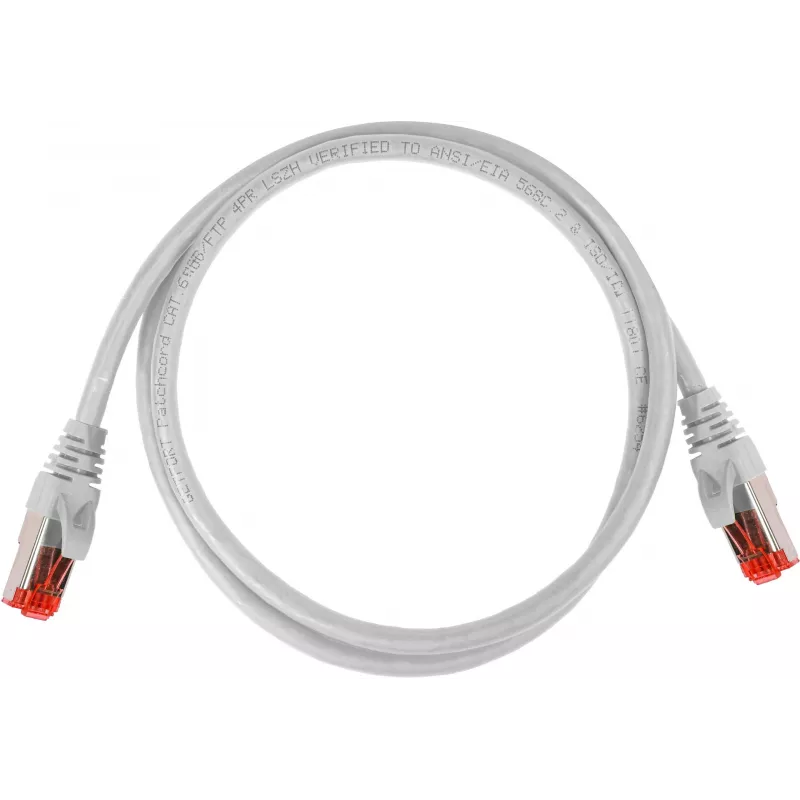GETFORT Cat.6A S/FTP LSOH 2m Grey Patch Cable