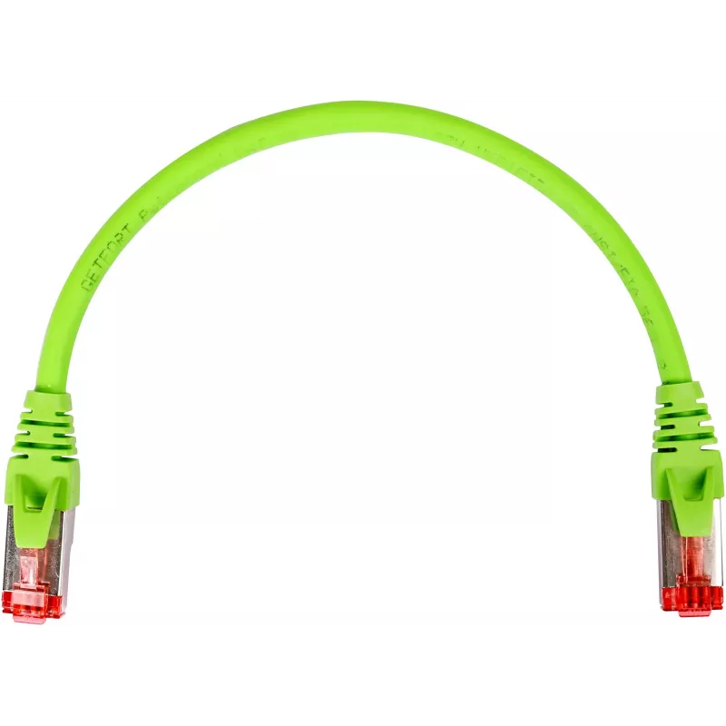 GETFORT Cat.6A S/FTP LSOH Patch Cable 0.25m Green
