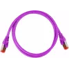 GETFORT Cat.6A S/FTP LSOH Patch Cable 0.5m Purple