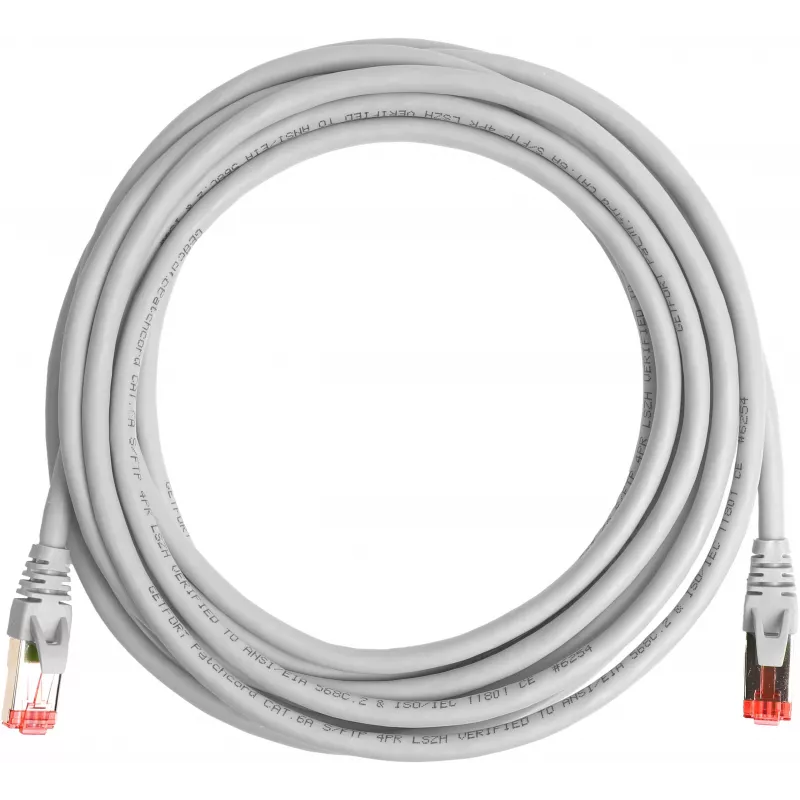 GETFORT Cat.6A S/FTP LSOH Patch Cord 3m Grey