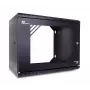 GETFORT ECO v3 9U 19-Inch Wall-Mount Rack Cabinet 520x450 mm Black Tempered Glass Door