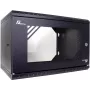 GETFORT ECO v3 19-Inch 6U Wall-Mount Rack Cabinet with Tempered Glass Door, 520x450 mm, Black