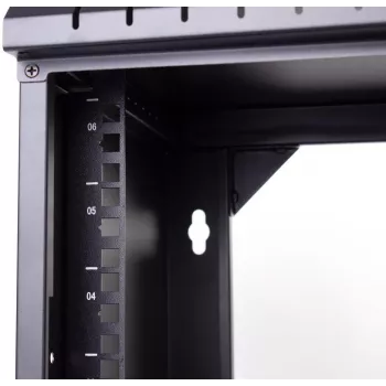 GETFORT ECO v3 Wall-Mounted Rack Cabinet 19 inch 9U 520x340 mm Black - WGF09-53E-WGBv3