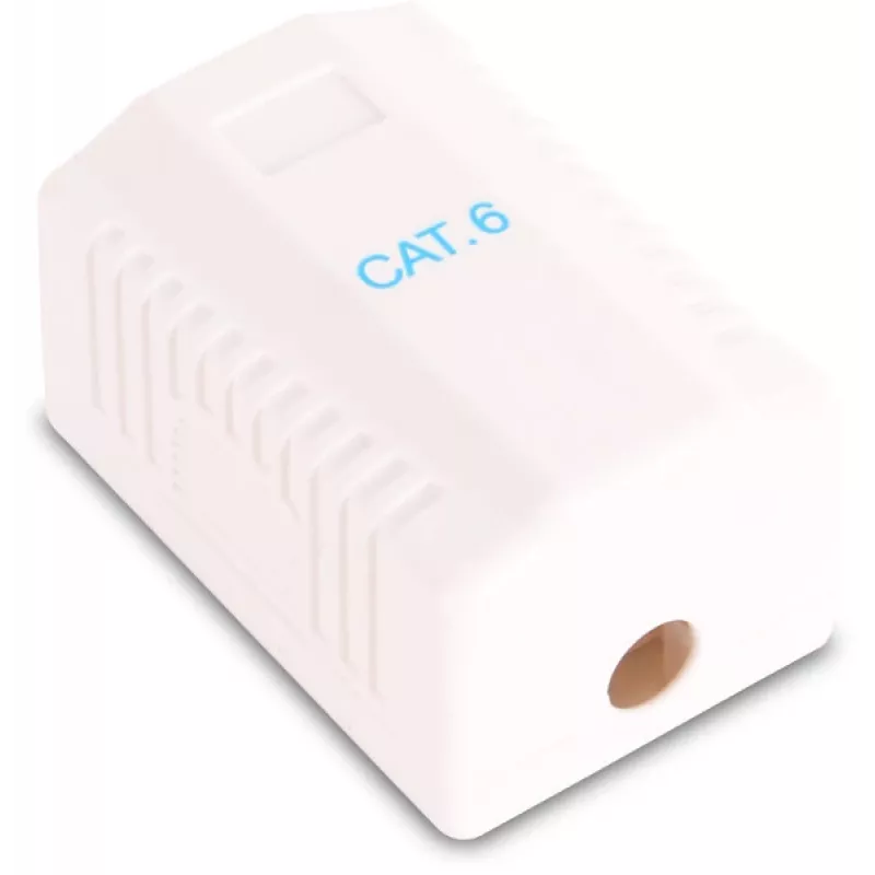 GETFORT GF-1G6FTP Shielded Surface Mount RJ45 Socket Cat.6, 1-Port, White