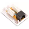 GETFORT GF-1G6UTP Surface-Mount RJ45 Cat.6 UTP Network Socket, White