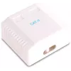 GETFORT GF-2G6FTP Shielded Surface-Mount Network Outlet, 2x RJ45, Cat6 FTP, White