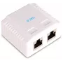 GETFORT GF-2G6FTP Shielded Surface-Mount Network Outlet, 2x RJ45, Cat6 FTP, White