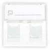 GETFORT GF-2MOD-2G Mosaic 2-Port RJ45 Cat.5e Network Module, 45x45mm, White