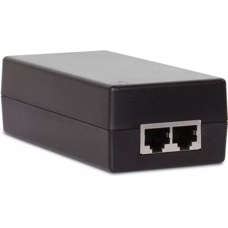 GETFORT GF-48D1000 48W Passive PoE Injector Adapter, 100-240V AC to 48V DC, 10/100 Mbps, 2x RJ45, IEEE 802.3af/at Compatible
