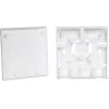 GETFORT GF-FO2P FTTH Fiber Optic Subscriber Outlet with SC/APC and LC/APC Adapters, 2-Port Wall Box, Single-mode, White