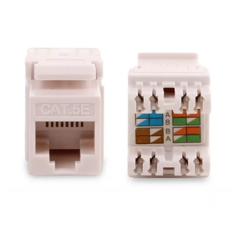 GETFORT GF-K5EUTP Cat.5e UTP Keystone Module RJ45, White