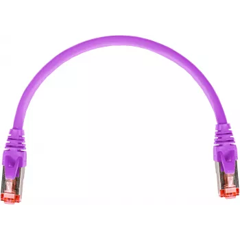 GETFORT GF-PC6ASFTP-0.25V Cat.6A S/FTP LSOH Patch Cable 0.25m Purple