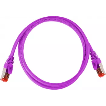 GETFORT Cat.6A S/FTP LSOH Patch Cable 1m Purple
