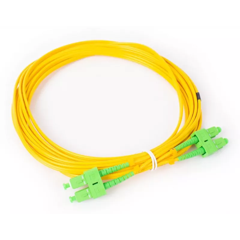 GETFORT GF-SASAD5 Single-Mode Duplex Fiber Patch Cable SC/APC to SC/APC, 5 m