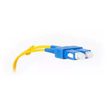 GETFORT GF-SUSUD2 Single-Mode Duplex Fiber Optic Patch Cord SC/UPC to SC/UPC, 2m, Yellow