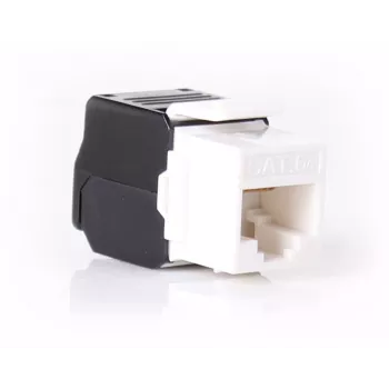 GETFORT KGF-6AUTP-NT Cat.6A UTP Tool-less Keystone Jack Module, RJ45 Female, White