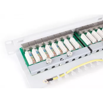 GETFORT PGF-6FTP24-B6-G Patch Panel FTP CAT.6 24 Port Grey 1U Rackmount