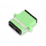 GETFORT SC/APC Duplex Fibre Optic Adapter, Single-mode, Green, Flanged Panel Mount