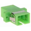 GETFORT SC/APC Simplex Fiber Optic Adapter, Single-mode, Green, Flanged Panel Mount
