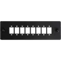 GETFORT SC Simplex Fiber Optic Adapter Module for Patch Panels, 2-Port, Black