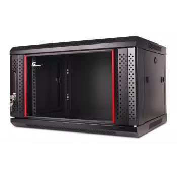 GETFORT WGF06-64EH-WGB 19 inch 6U Wall Mount Rack Cabinet 600x450mm Black
