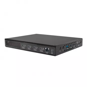 Giada D614-U1 Intel Core 5 120U Fanless Book-Size Signage Player with Quad 4K Display Support
