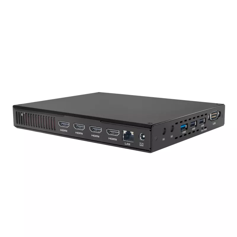 Giada D614-U1 Intel Core 5 120U Fanless Book-Size Signage Player with Quad 4K Display Support