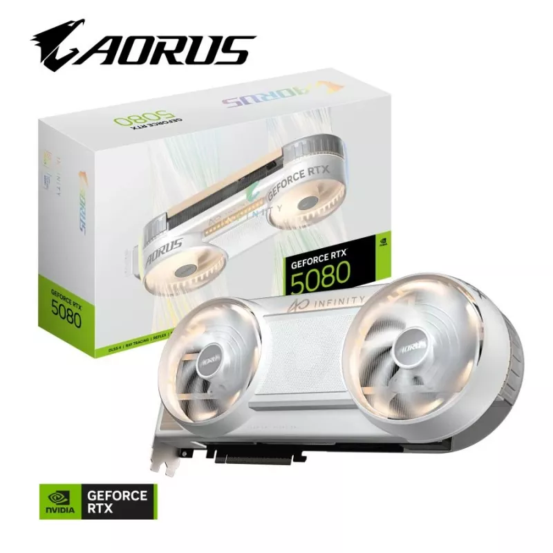Gigabyte AORUS GeForce RTX 5080 INFINITY WOOD 16G - 32 GB GDDR7 - 2805 MHz - 3x DisplayPort