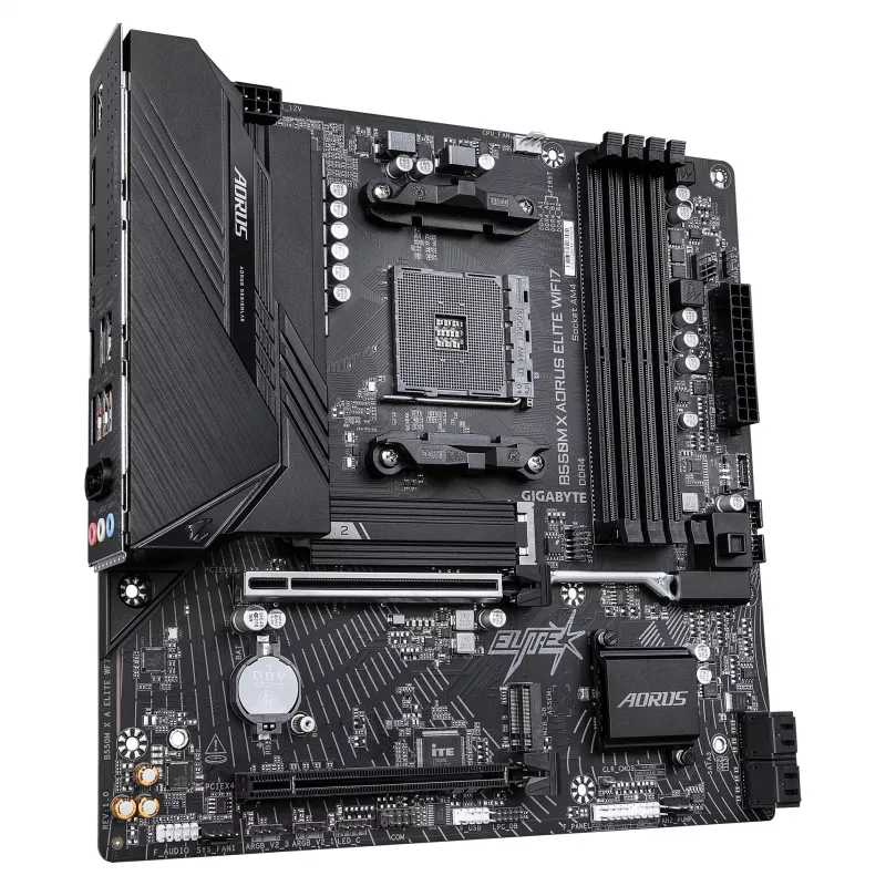 Gigabyte B550M X AORUS ELITE WIFI7 Micro-ATX Motherboard (AM4, DDR4, 2x M.2, Wi-Fi 7)
