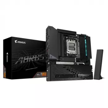 GIGABYTE B850M AORUS STEALTH AM5 Micro-ATX Motherboard, DDR5, 2.5GbE, Wi-Fi 6E, 3x M.2