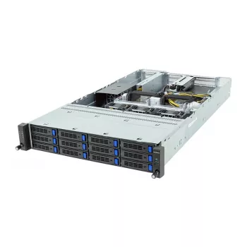 Gigabyte R243-EG0-AAL1 2U Rack Server Barebone, Single SP6, AMD EPYC 8004, 12x DDR5, 12x 3.5 inch Hot-Swap, 2x 10GbE, Redundant 850W