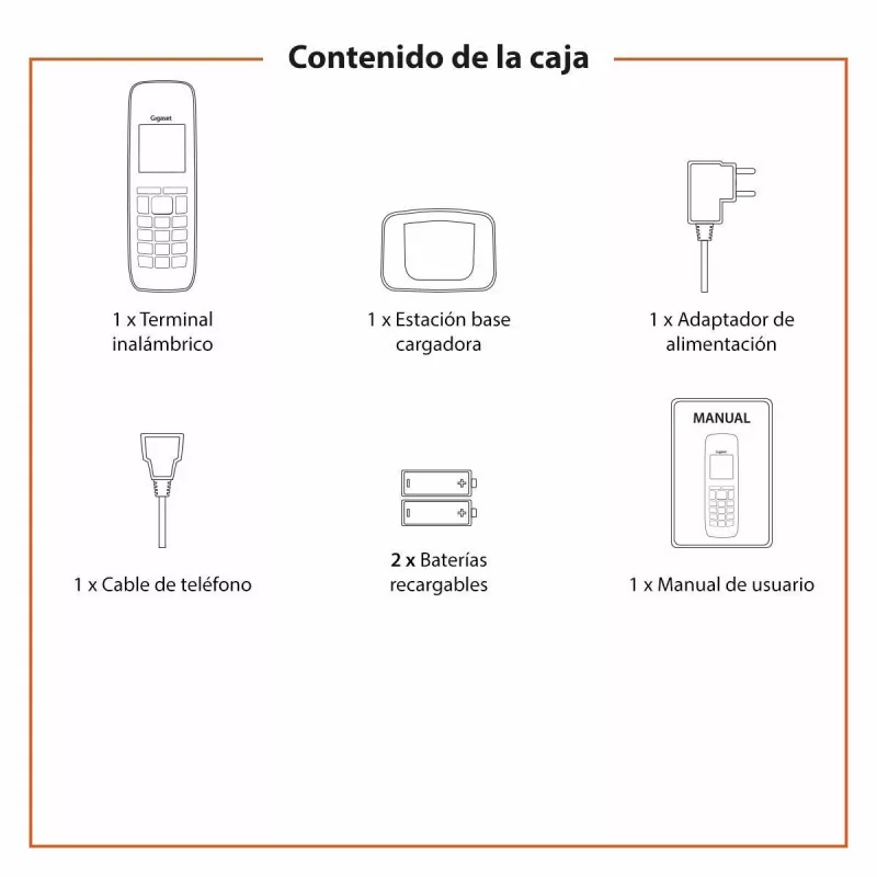 Gigaset A270 DECT Cordless Phone Black