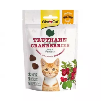 GimCat Crunchy Snacks Turkey with Cranberries 50g