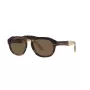 GIORGIO ARMANI AR8173-595873 Sunglasses for Men, Havana Acetate Frame, Grey Polycarbonate Lenses, 52mm