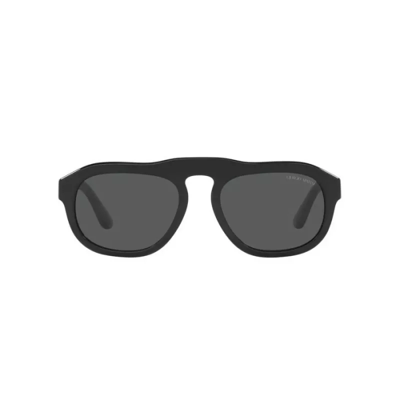 GIORGIO ARMANI MAN AR8173-500187 Rectangular Sunglasses Black/Grey 52mm