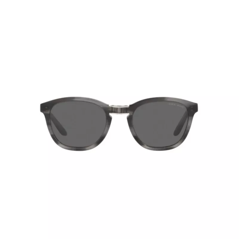 Giorgio Armani Men's AR8170-5964B1 Havana Acetate Square Sunglasses with Blue Gradient Lenses