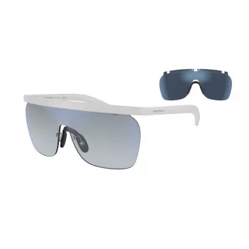 Giorgio Armani Men's Sunglasses AR8169-5344D6 Square Frame Transparent Grey Dark Grey UV400