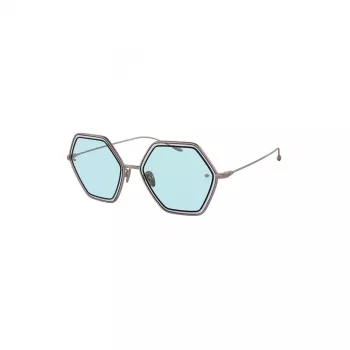 GIORGIO ARMANI SUNGLASSES AR6130-301165 Women's Pilot Aviator Pale Gold Dark Grey Gradient 59mm