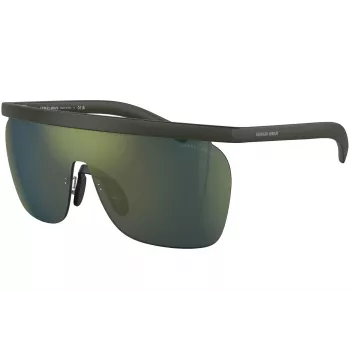GIORGIO ARMANI Sunglasses AR8169-59606R Men's Square Matte Black Polarized