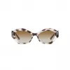 Giorgio Armani Women's AR8144-588113 Havana Acetate Sunglasses - Square Frame, Brown Gradient Lens, UV400