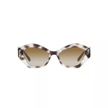 Giorgio Armani Women's AR8144-588113 Havana Acetate Sunglasses - Square Frame, Brown Gradient Lens, UV400