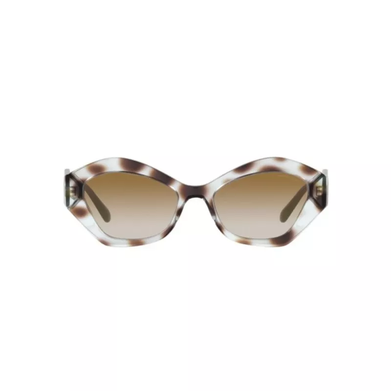 Giorgio Armani Women's AR8144-588113 Havana Acetate Sunglasses - Square Frame, Brown Gradient Lens, UV400