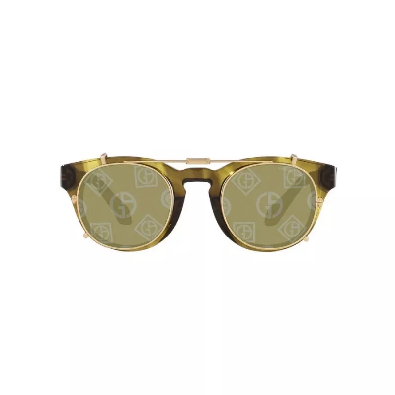 GIORGIO ARMANI Women's Sunglasses AR8190U59871W - Rectangular Acetate Frame, Grey Lenses, 50/19/140 mm