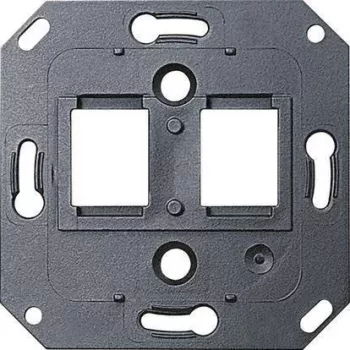 Gira 019100 Support Ring for AMP/RADIALL Data Jack - Black (System 55)