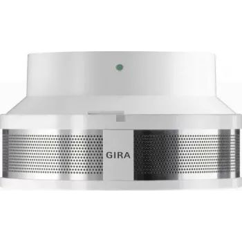 GIRA 233702 Dual Sensor Smoke Detector RWM Dual with 230V Base, White