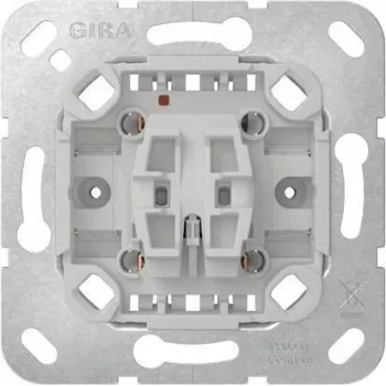 GIRA 381600 Changeover Switch Insert, 1-Pole, 10 A, 250 V AC, Flush-Mounted, Without Claws, for System 55