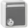 Gira 456930 Schuko Socket Outlet with Lockable Hinged Cover, Keyed Alike, Pure White Glossy