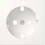 Gira 492027 Cover for SCHUKO Socket Outlet, System 55, Pure White Matt