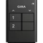 GIRA 535210 Wireless Handheld Transmitter for System 3000, 2-Channel RF, Battery Powered, White